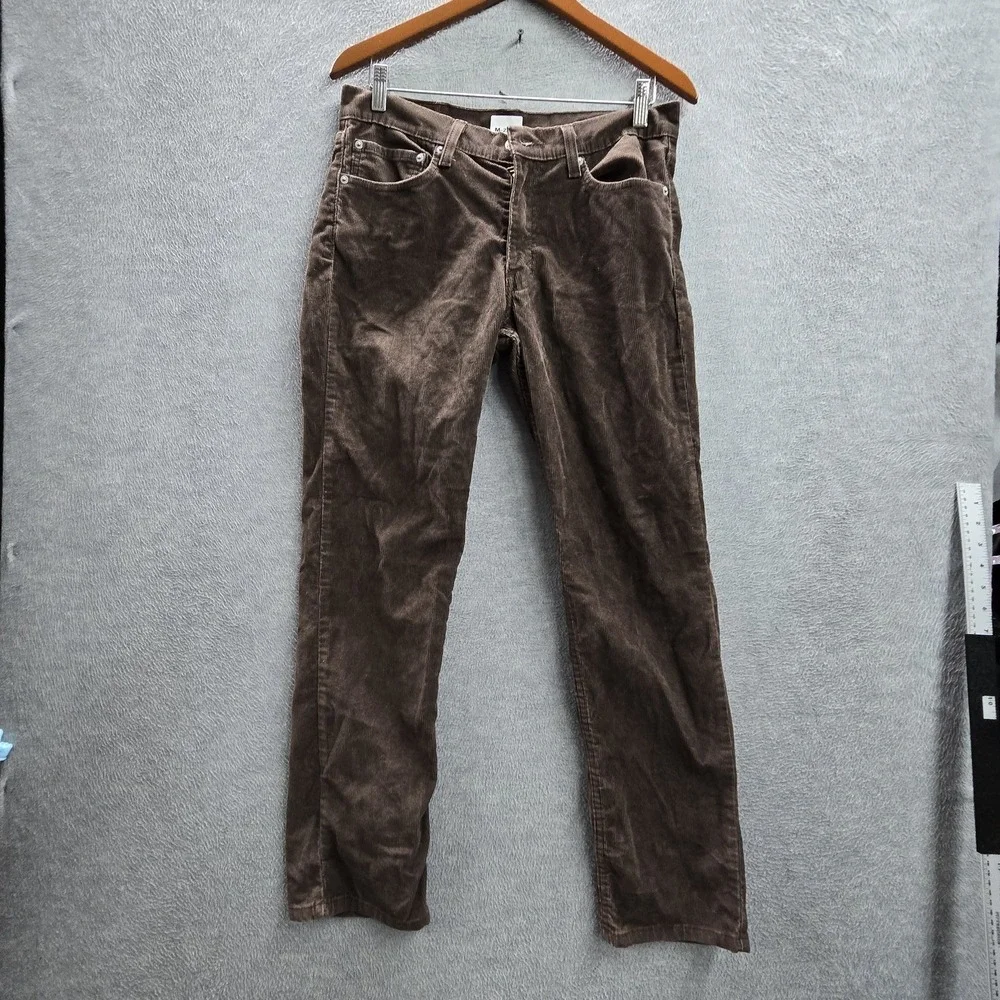 Levi's 511 Men Jeans 31X30 Brown Slim Fit Corduroy 27